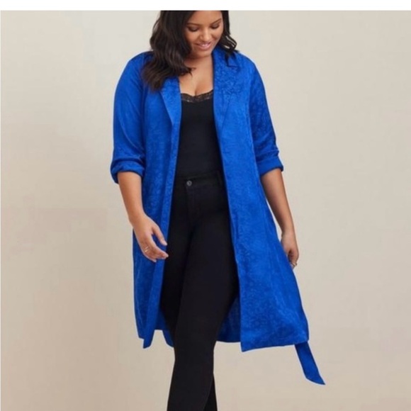 torrid Jackets & Blazers - Torrid Royal Blue Textured Jacket